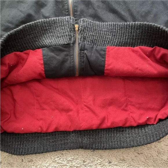 Levi Strauss Large Red Tab Black Bomber Jacket ~ Levi’s Graphic Motorcycle Y2K - Picture 5 of 9